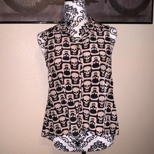 Xtaren skull blouse M0084